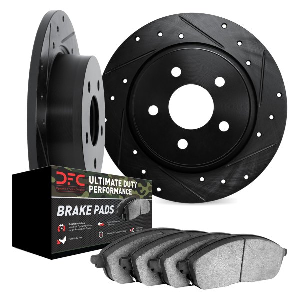 DFC® - Drilled and Slotted Rear Brake Kit with Ultimate Duty Performance Brake Pads