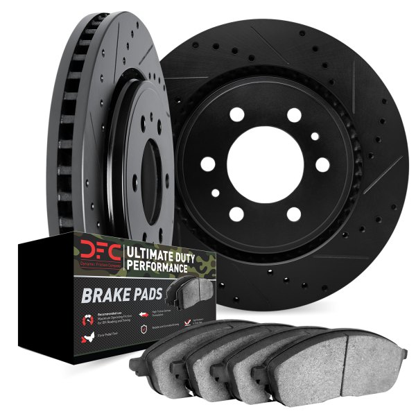 DFC® - Drilled and Slotted Front Brake Kit with Ultimate Duty Performance Brake Pads