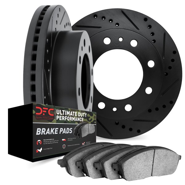 DFC® - Drilled and Slotted Rear Brake Kit with Ultimate Duty Performance Brake Pads