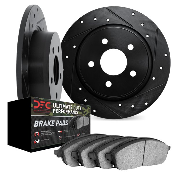 DFC® - Drilled and Slotted Rear Brake Kit with Ultimate Duty Performance Brake Pads