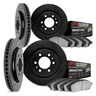 DFC® - Drilled and Slotted Front and Rear Brake Kit with Ultimate Duty Performance Brake Pads
