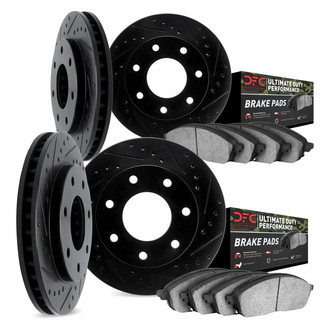 DFC® - Drilled and Slotted Front and Rear Brake Kit with Ultimate Duty Performance Brake Pads