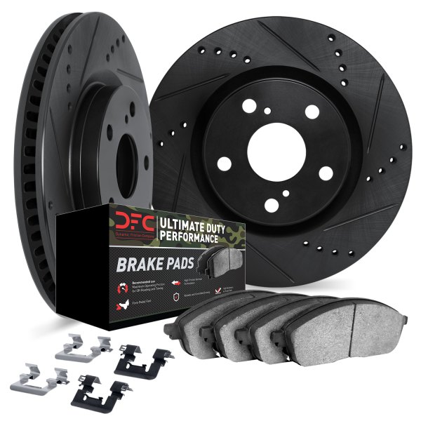 DFC® - Drilled and Slotted Front Brake Kit with Ultimate Duty Performance Brake Pads