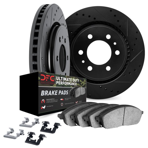 DFC® - Drilled and Slotted Front Brake Kit with Ultimate Duty Performance Brake Pads