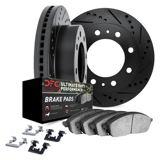 DFC® - Drilled and Slotted Front Brake Kit with Ultimate Duty Performance Brake Pads