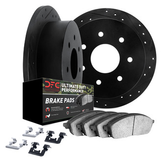 DFC® - Drilled and Slotted Rear Brake Kit with Ultimate Duty Performance Brake Pads