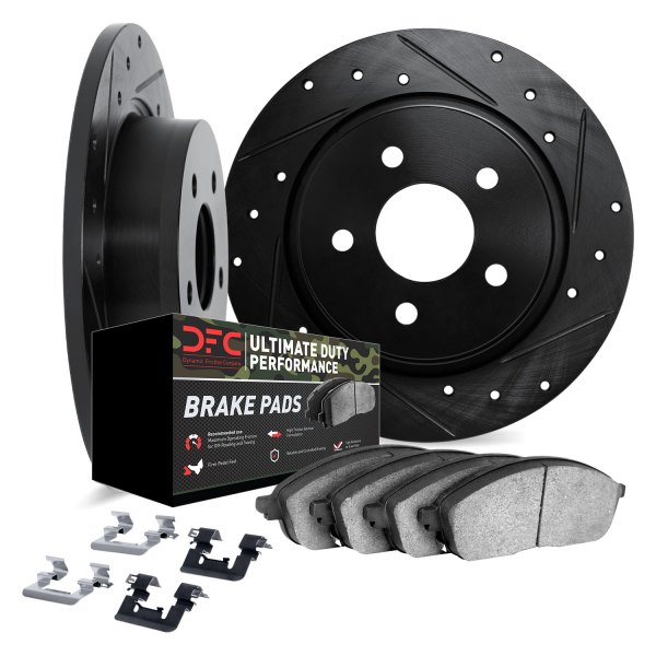 DFC® - Drilled and Slotted Rear Brake Kit with Ultimate Duty Performance Brake Pads