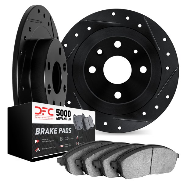 DFC® - PRO-KIT 5000 Drilled and Slotted Rear Brake Kit