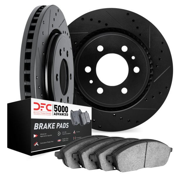 DFC® - PRO-KIT 5000 Drilled and Slotted Rear Brake Kit