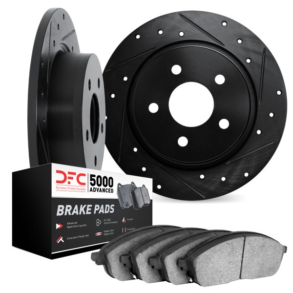 DFC® - PRO-KIT 5000 Drilled and Slotted Rear Brake Kit