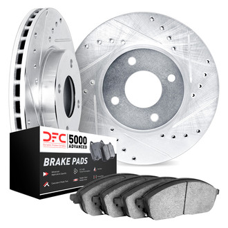 DFC® - PRO-KIT 5000 Drilled and Slotted Rear Brake Kit