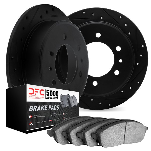 DFC® - PRO-KIT 5000 Drilled and Slotted Rear Brake Kit