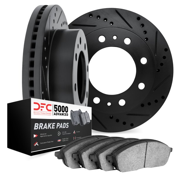 DFC® - PRO-KIT 5000 Drilled and Slotted Rear Brake Kit