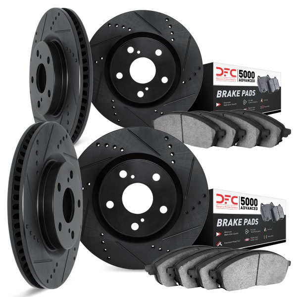 DFC® - PRO-KIT 5000 Drilled and Slotted Front and Rear Brake Kit