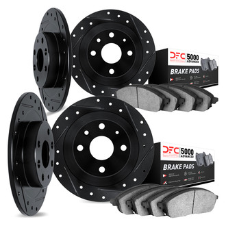 DFC® - PRO-KIT 5000 Drilled and Slotted Front and Rear Brake Kit