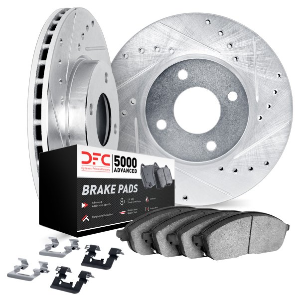 DFC® - PRO-KIT 5000+ Drilled and Slotted Front Brake Kit