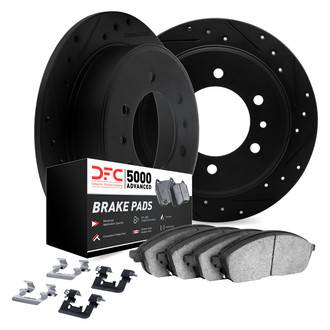 DFC® - PRO-KIT 5000+ Drilled and Slotted Rear Brake Kit