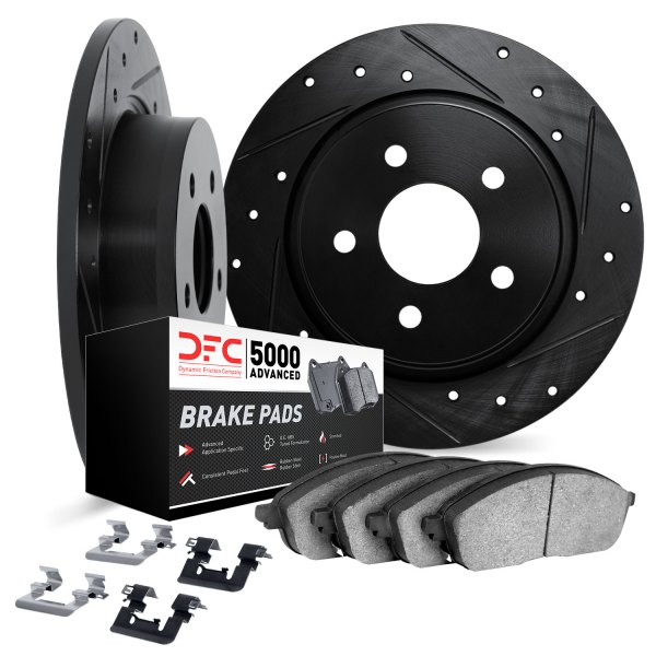 DFC® - PRO-KIT 5000+ Drilled and Slotted Rear Brake Kit