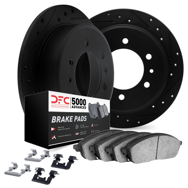 DFC® - PRO-KIT 5000+ Drilled and Slotted Rear Brake Kit