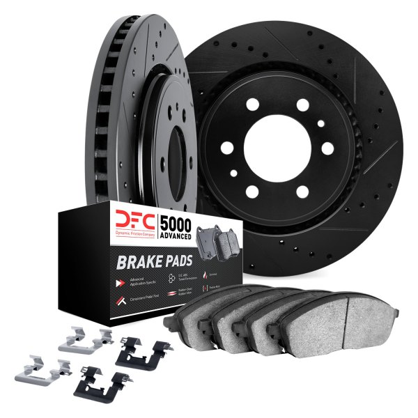 DFC® - PRO-KIT 5000+ Drilled and Slotted Rear Brake Kit