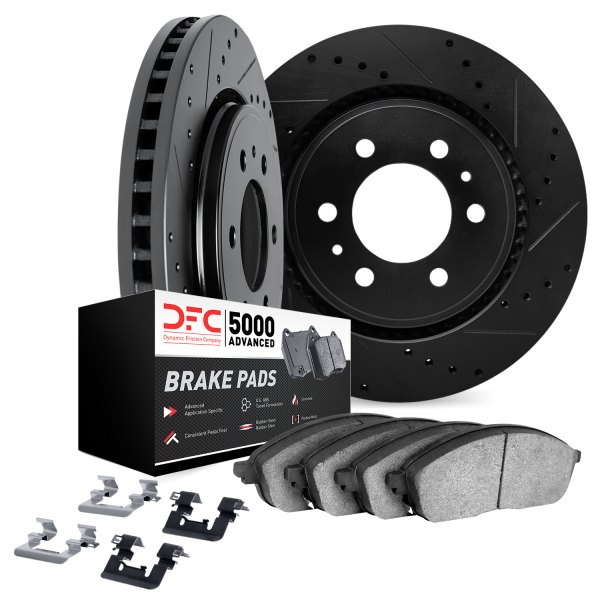 DFC® - PRO-KIT 5000+ Drilled and Slotted Rear Brake Kit