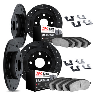 DFC® - PRO-KIT 5000+ Drilled and Slotted Front and Rear Brake Kit