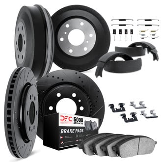 DFC® - PRO-KIT 5000+ Drilled and Slotted Front and Rear Brake Kit