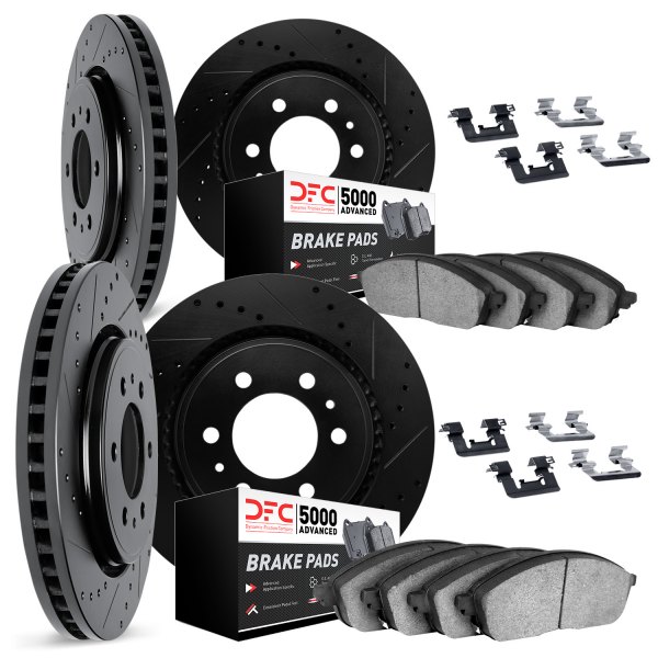 DFC® - PRO-KIT 5000+ Drilled and Slotted Front and Rear Brake Kit