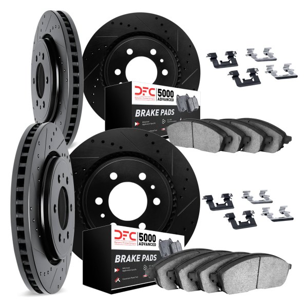 DFC® - PRO-KIT 5000+ Drilled and Slotted Front and Rear Brake Kit