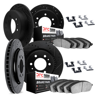 DFC® - PRO-KIT 5000+ Drilled and Slotted Front and Rear Brake Kit