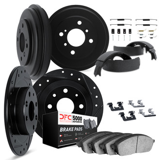 DFC® - PRO-KIT 5000+ Drilled and Slotted Front and Rear Brake Kit
