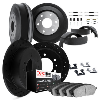 DFC® - PRO-KIT 5000+ Drilled and Slotted Front and Rear Brake Kit