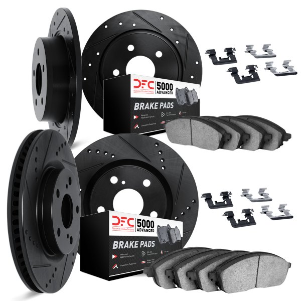 DFC® - PRO-KIT 5000+ Drilled and Slotted Front and Rear Brake Kit