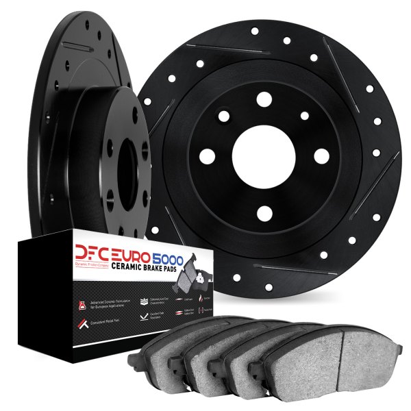 DFC® - EURO-KIT 5000 Drilled and Slotted Rear Brake Kit