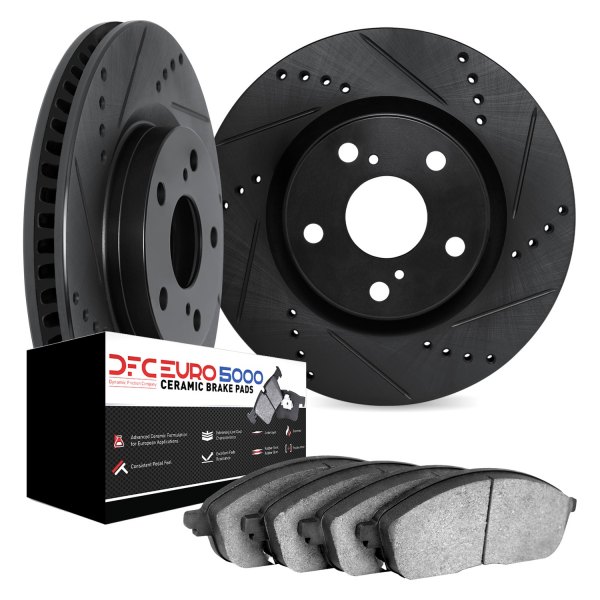 DFC® - EURO-KIT 5000 Drilled and Slotted Rear Brake Kit