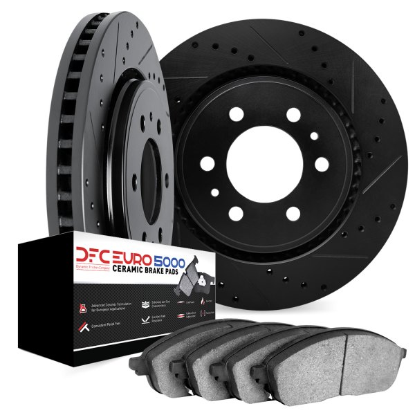 DFC® - EURO-KIT 5000 Drilled and Slotted Rear Brake Kit