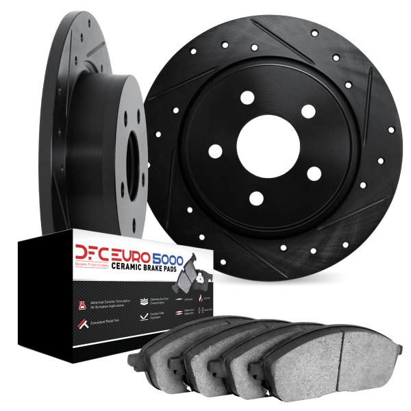 DFC® - EURO-KIT 5000 Drilled and Slotted Rear Brake Kit