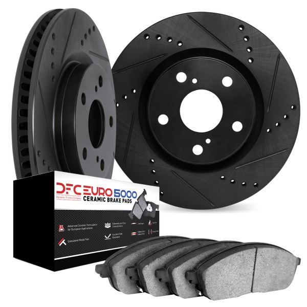 DFC® - EURO-KIT 5000 Drilled and Slotted Rear Brake Kit