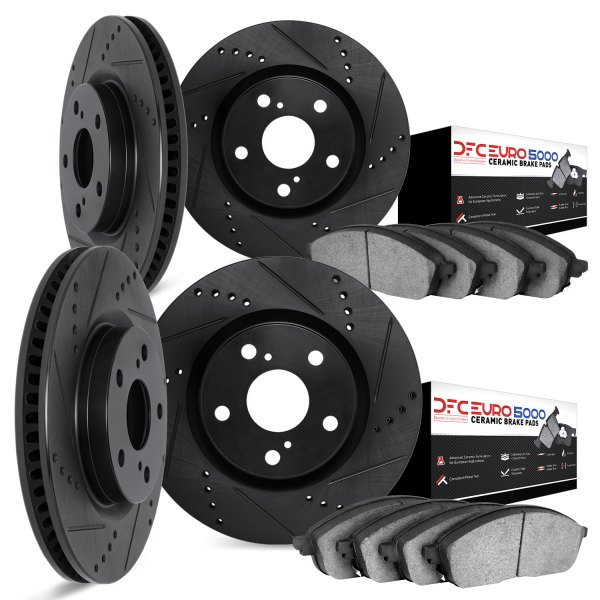 DFC® - EURO-KIT 5000 Drilled and Slotted Front and Rear Brake Kit
