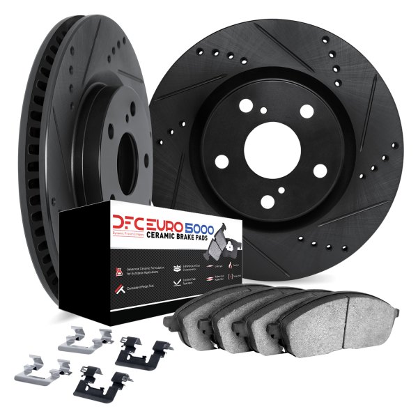 DFC® - EURO-KIT 5000+ Drilled and Slotted Rear Brake Kit