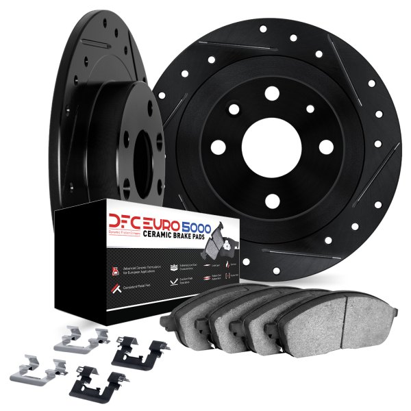 DFC® - EURO-KIT 5000+ Drilled and Slotted Rear Brake Kit