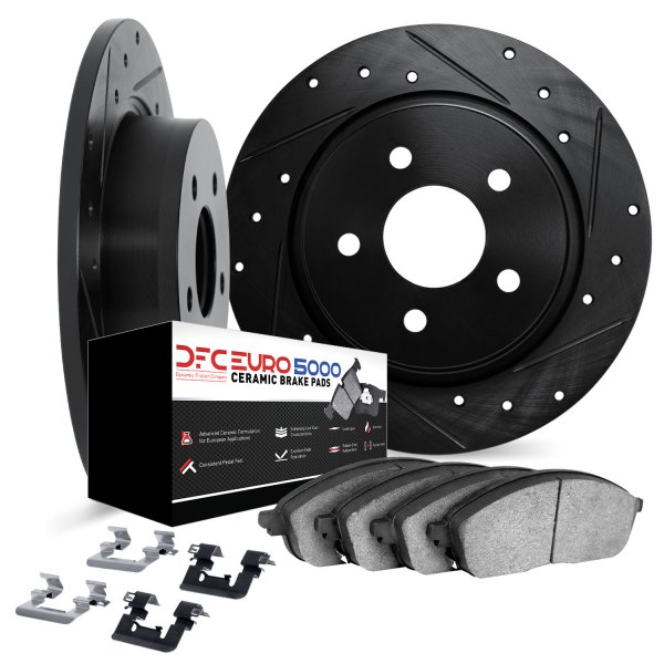 DFC® - EURO-KIT 5000+ Drilled and Slotted Rear Brake Kit