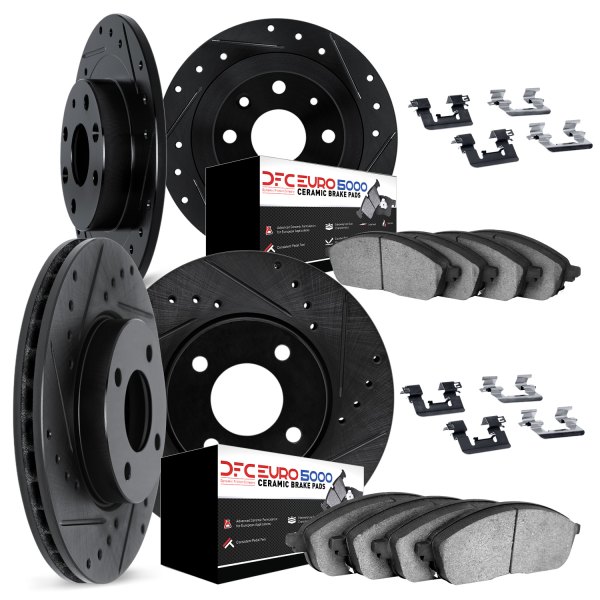 DFC® - EURO-KIT 5000+ Drilled and Slotted Front and Rear Brake Kit