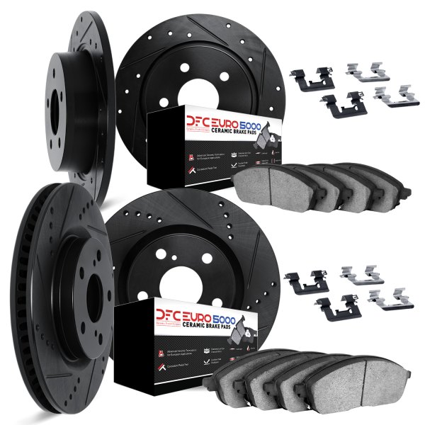 DFC® - EURO-KIT 5000+ Drilled and Slotted Front and Rear Brake Kit