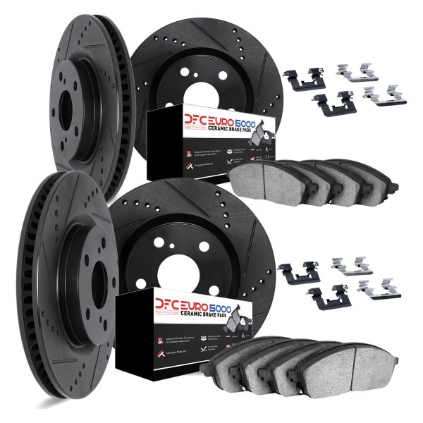 DFC® - EURO-KIT 5000+ Drilled and Slotted Front and Rear Brake Kit