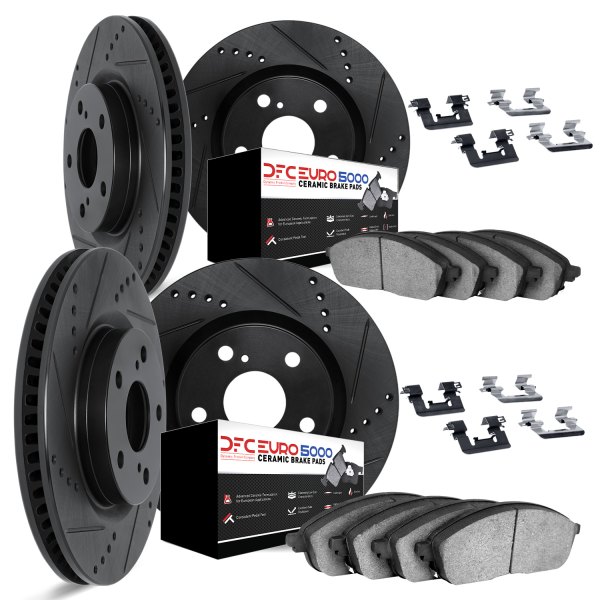 DFC® - EURO-KIT 5000+ Drilled and Slotted Front and Rear Brake Kit