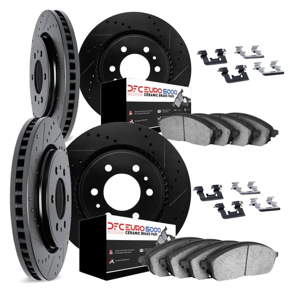 DFC® - EURO-KIT 5000+ Drilled and Slotted Front and Rear Brake Kit