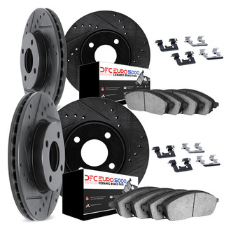 DFC® - EURO-KIT 5000+ Drilled and Slotted Front and Rear Brake Kit