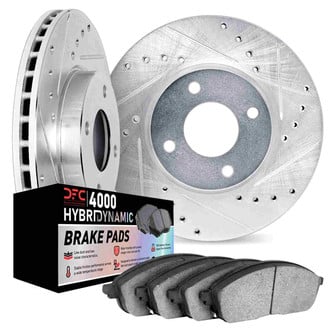 DFC® - Drilled and Slotted Brake Kit with 4000 HybriDynamic Brake Pads