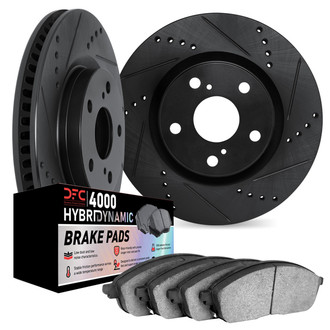 DFC® - Drilled and Slotted Brake Kit with 4000 HybriDynamic Brake Pads